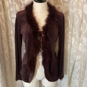 Topia Jacket size Medium, dark brown